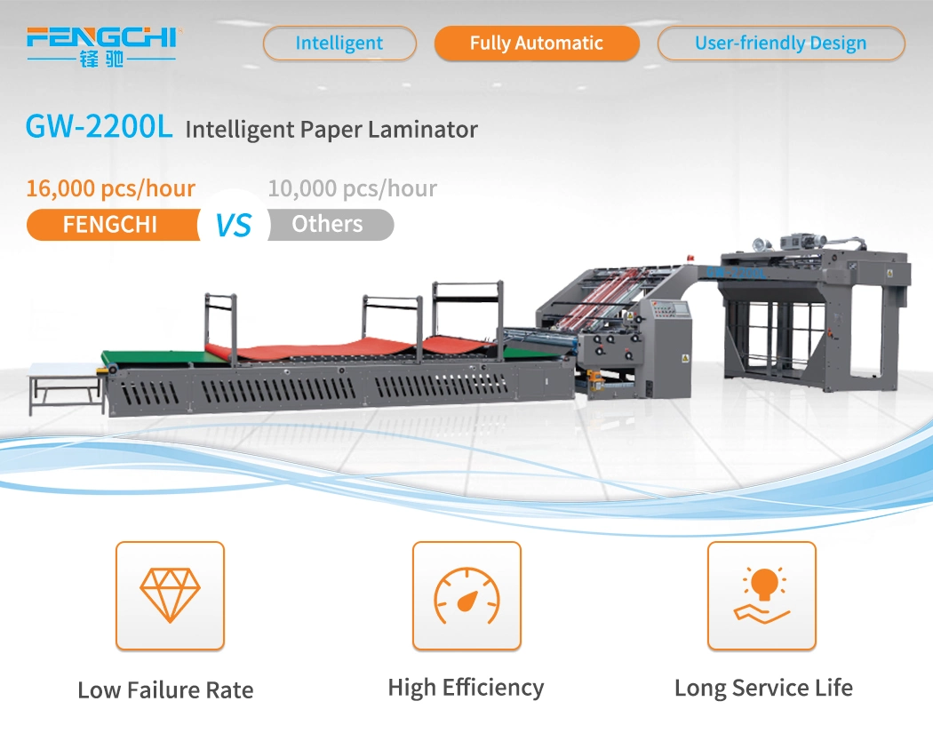 Auto Pre Stacking Post Press Machinery Paper Flute Lamination Machine for Carton Box